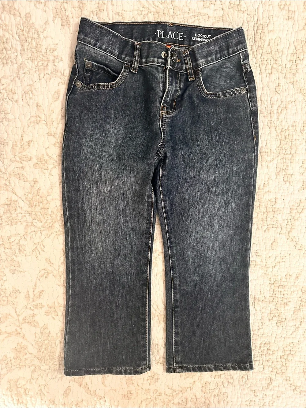 The Children's Place boys' Dark Blue Bootcut Jeans